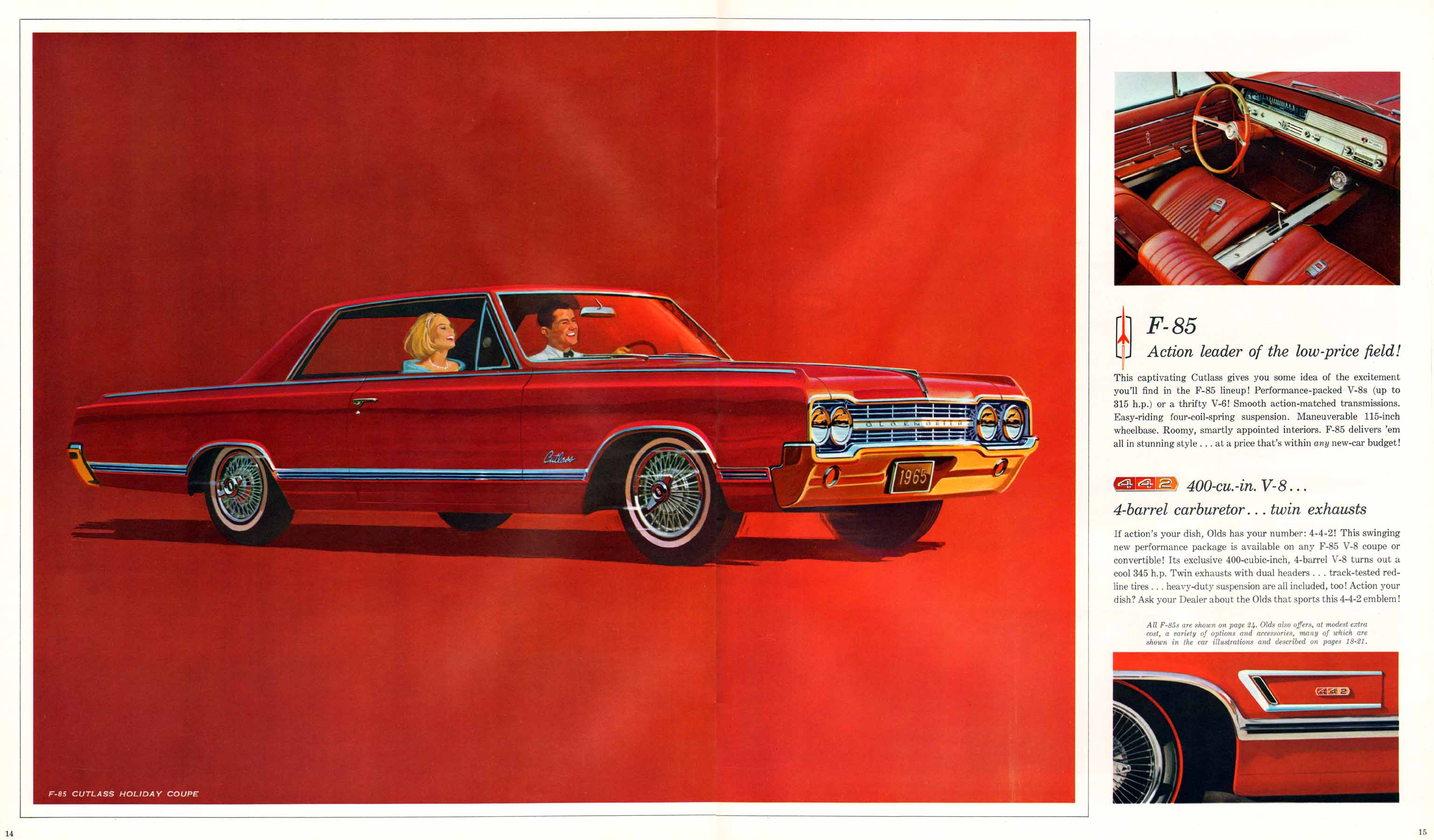 1965 Oldsmobile Motor Cars Prestige Brochure Page 10